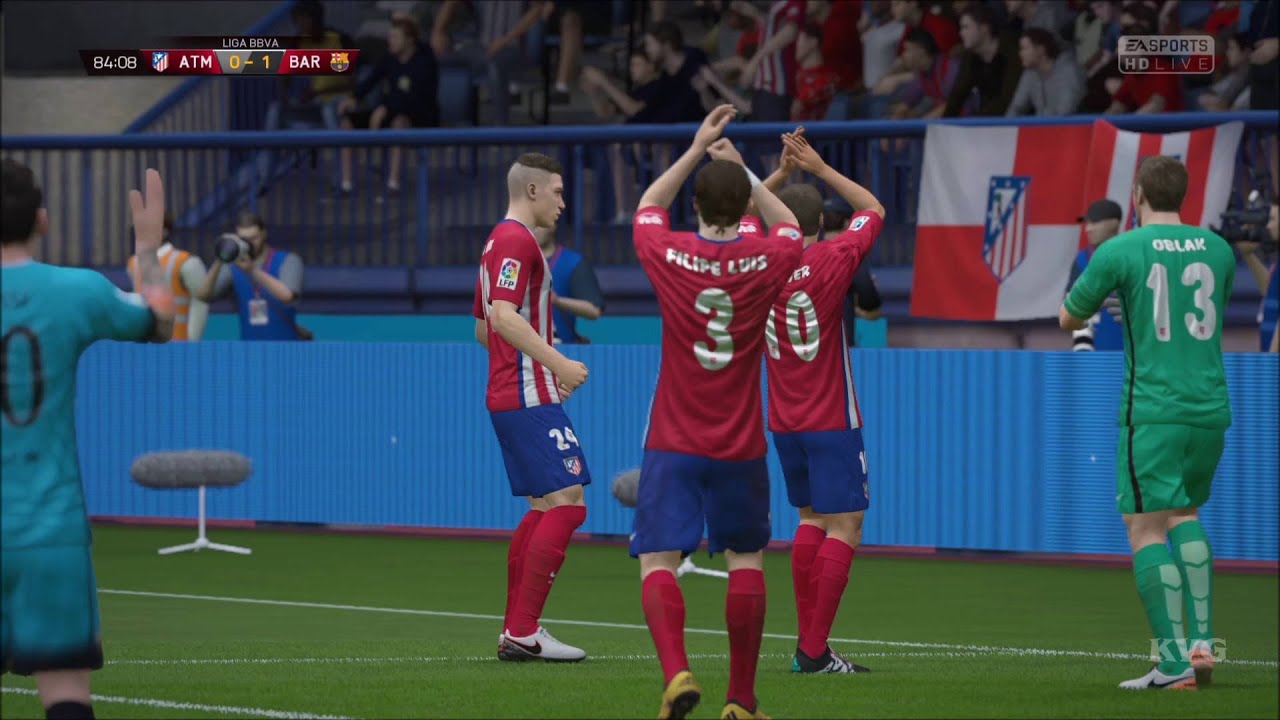 FIFA 16 - UEFA Champions League - Atl&eacute;tico Madrid vs FC Barcelona | Gameplay (HD) [1080p60FPS]