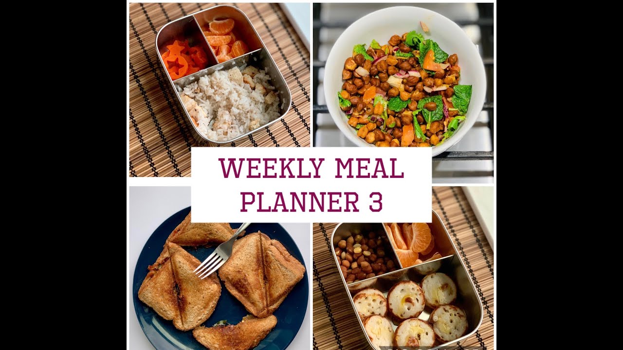 Indian Weekly Meal Planner 2020 - 3 | Easy Tips for Working Mom | WEEKLY MEAL PLANNER IDEAS
