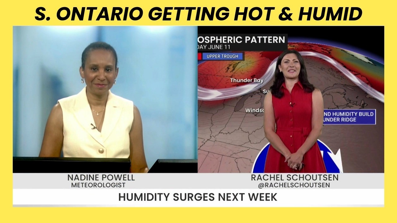 Heat returning to S. Ontario, but muggier air comes with it | #forecast