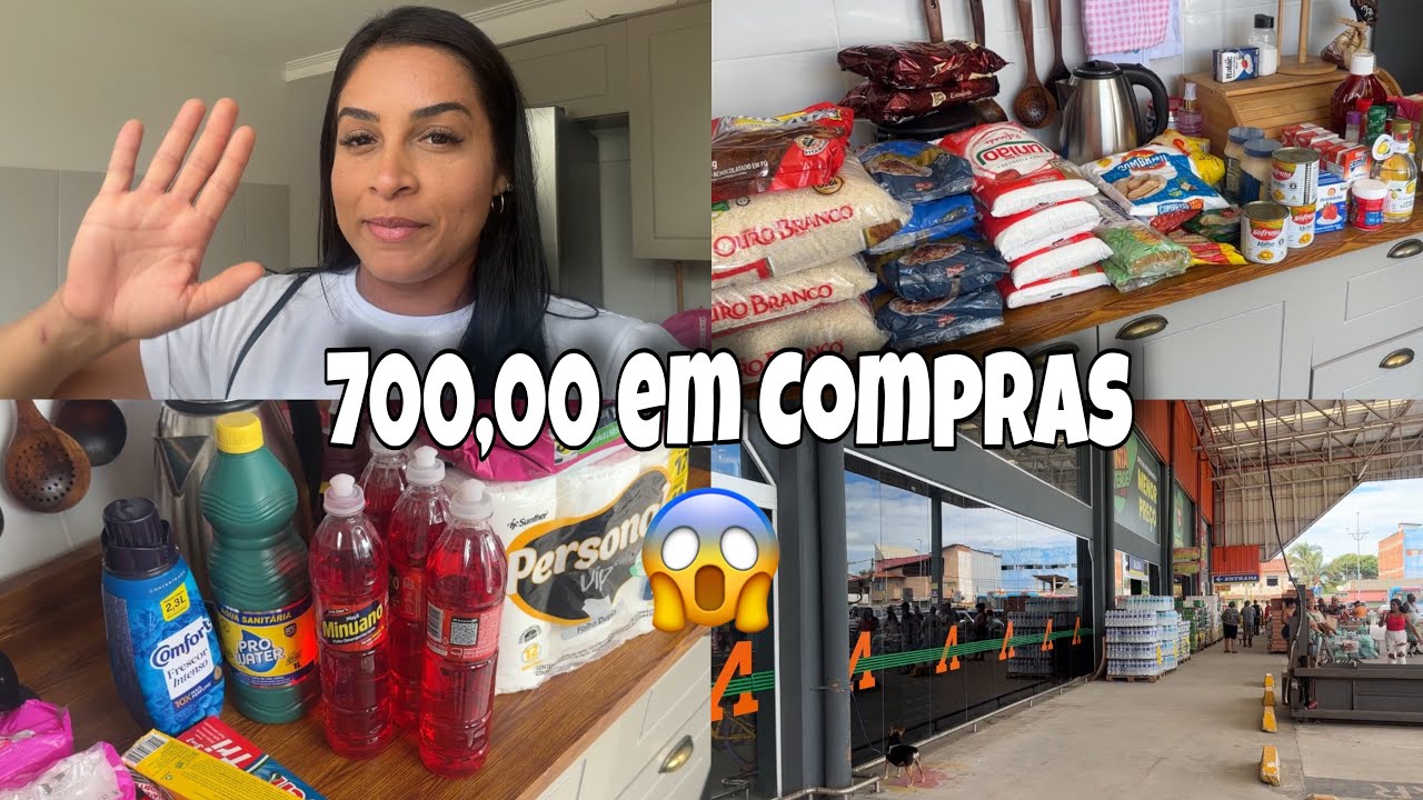 Será??? Menos de 700,00 em Compras do Mês 😱 - Supermercado + Tudo que consegui compras 🛒 