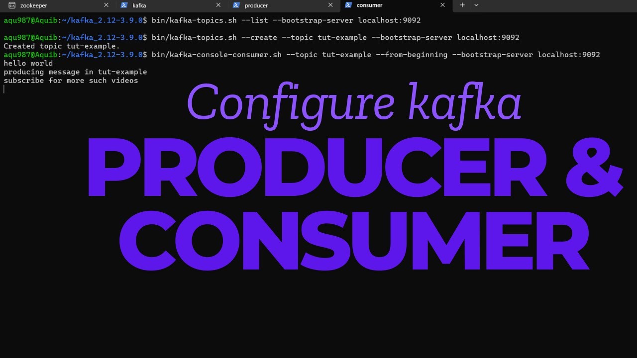 Kafka CLI Commands Tutorial: Create, List, Produce & Consume Topics | Step-by-Step Guide