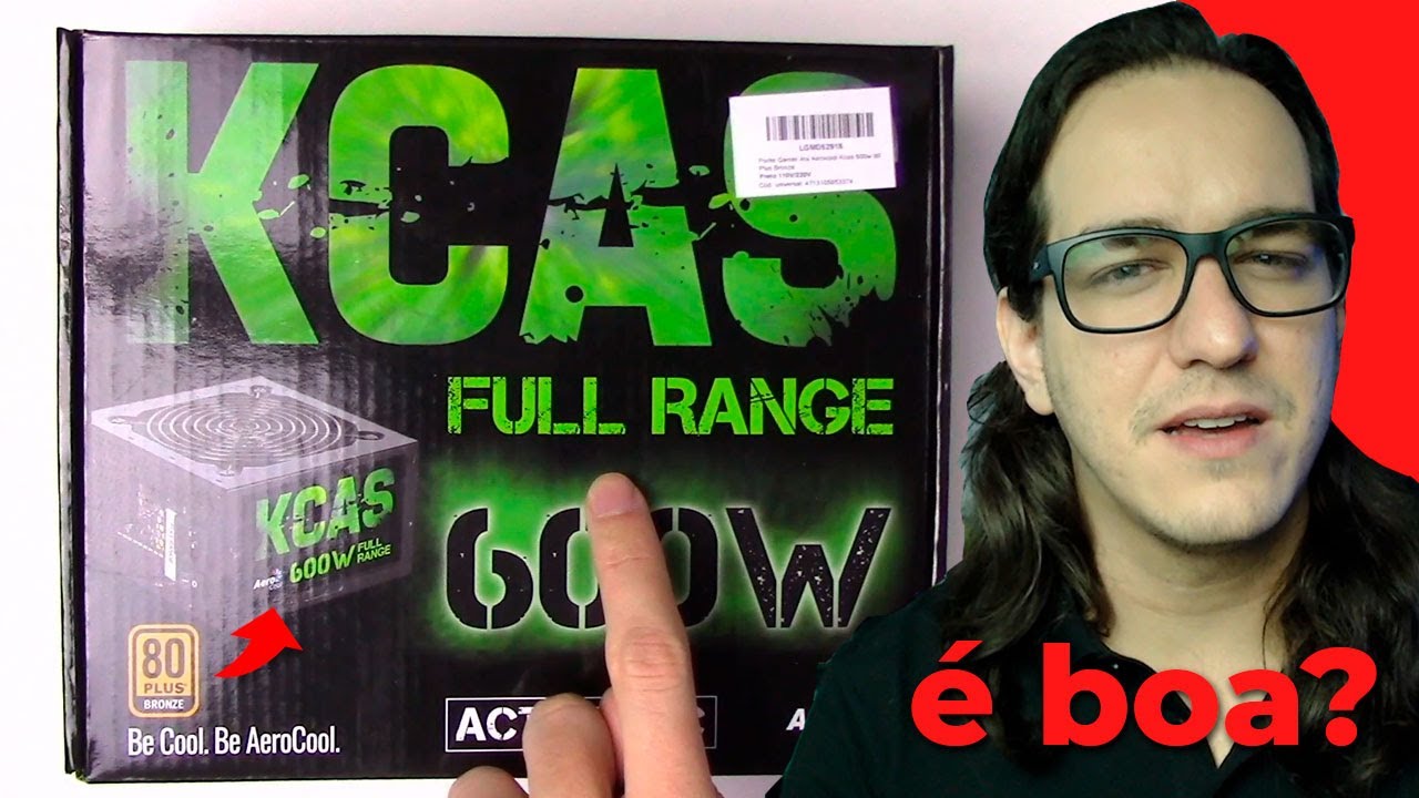 ✅⚡ Fonte KCAS 600w 80 Plus Bronze é boa? Avaliação inicial, unboxing e primeiras impressões.