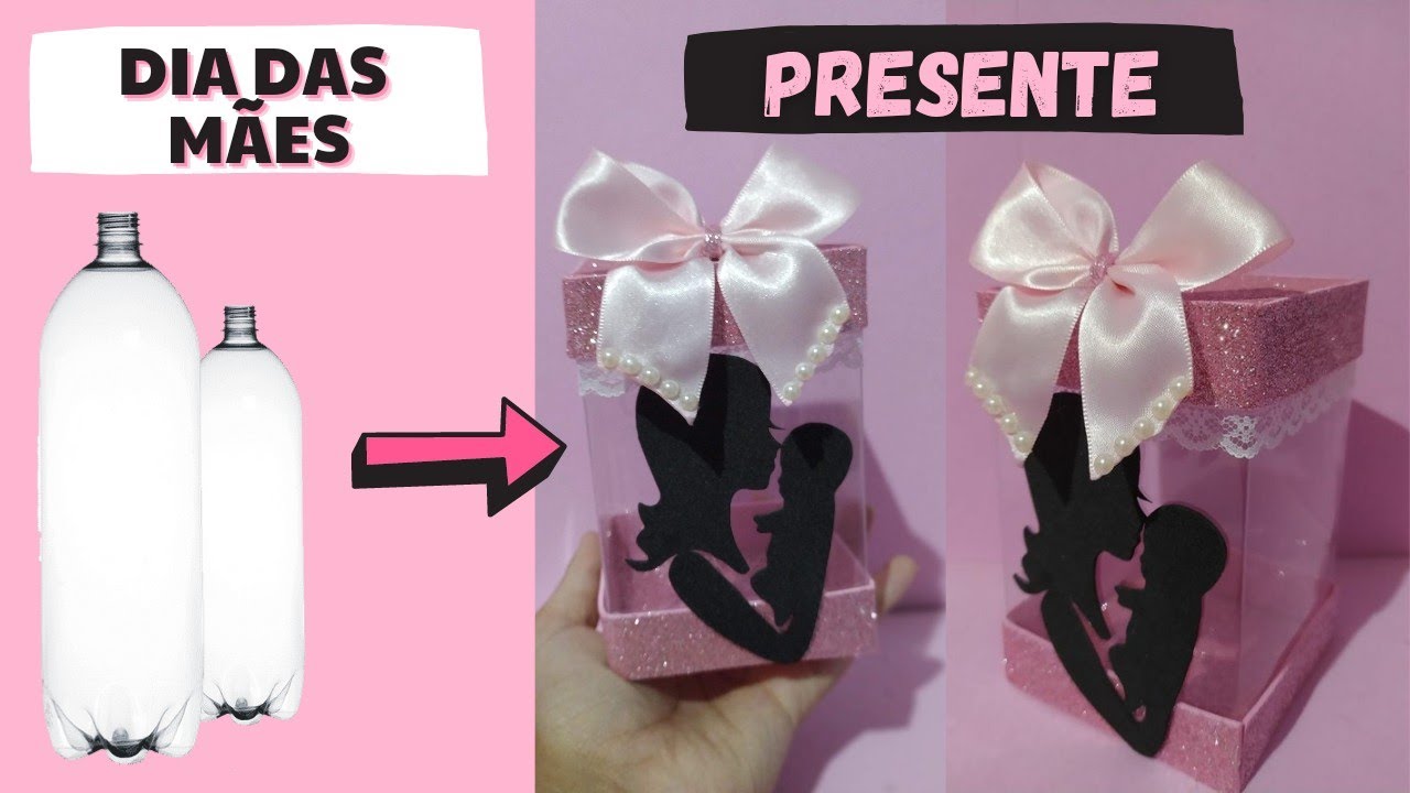 Lembrancinha para o dia das mães | feito de garrafa pet! 👩‍👦👩‍👧‍👦❤