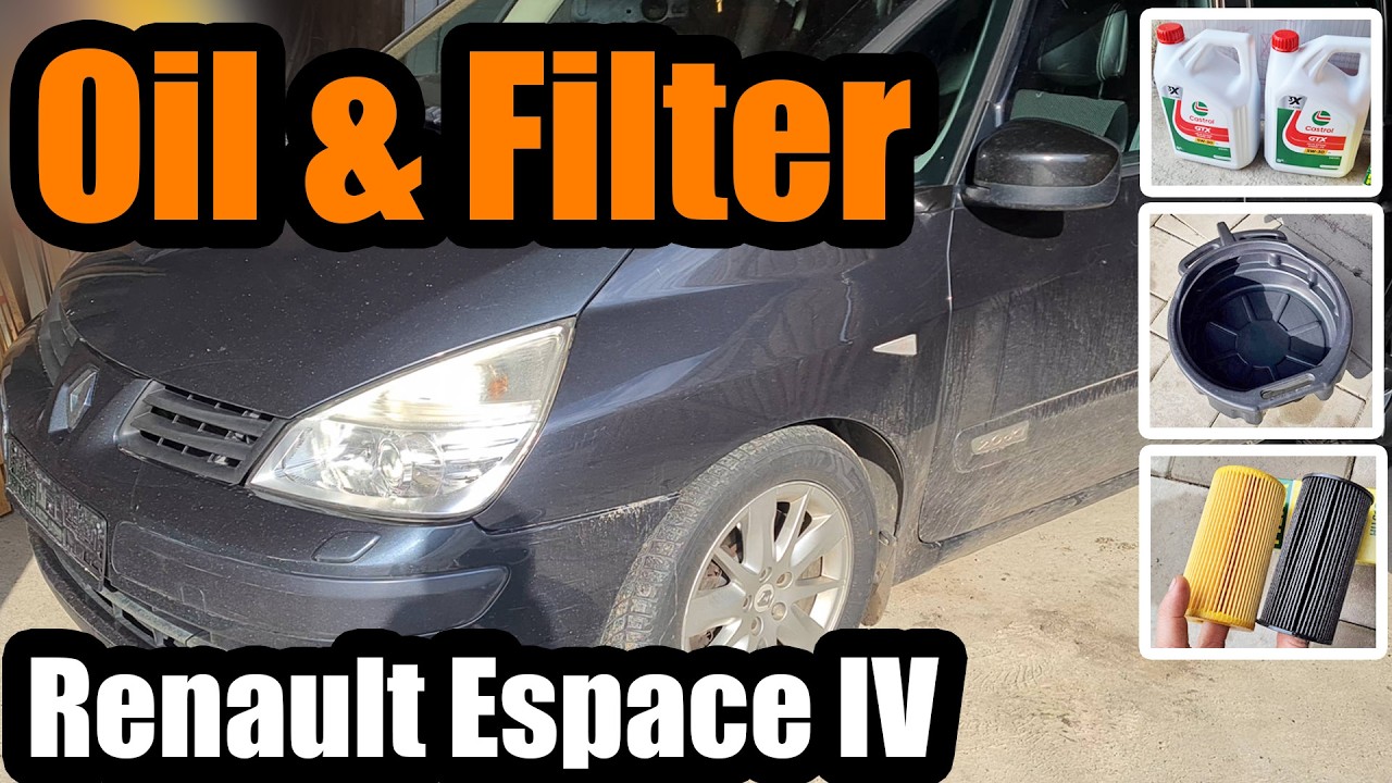 Renault Espace IV | Engine Oil + Filter replacement, 2.0dCi #diy #oil #filter #automobile