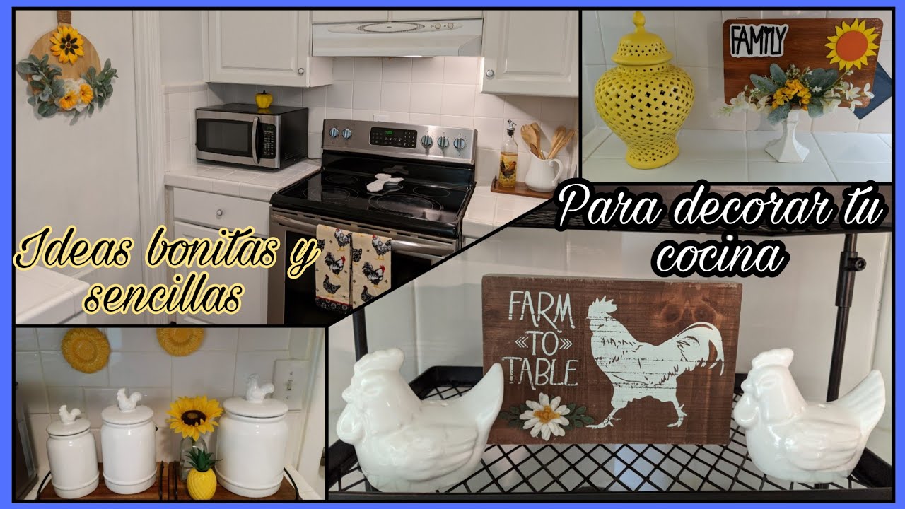Cómo decorar tu cocina pequeña/Ideas para decorar tu cocina.