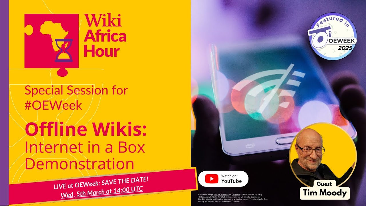 WikiAfrica Hour's Offline Wikis – Internet in a Box Demonstration