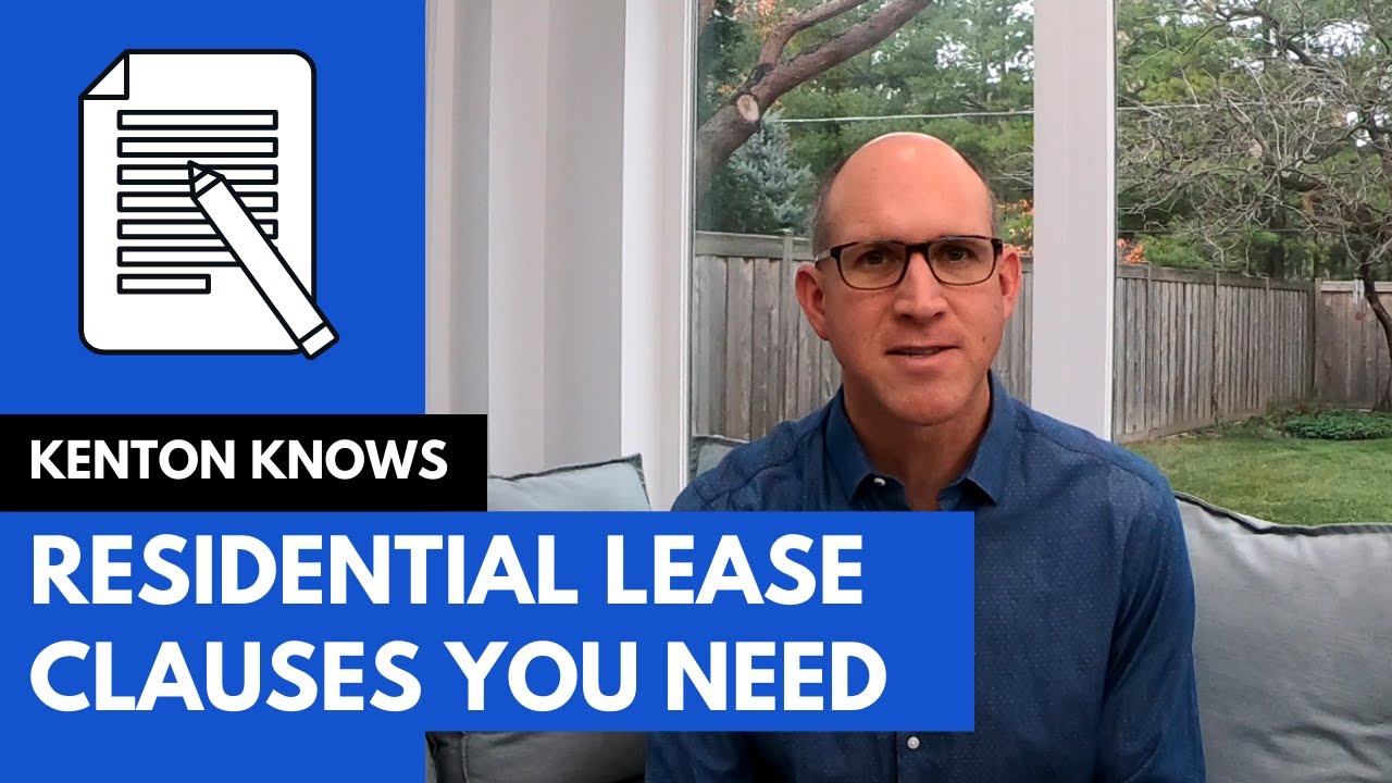 Residential Lease Clauses You Need in Your Lease #leaseclause #rentalagreement #leaseclauses