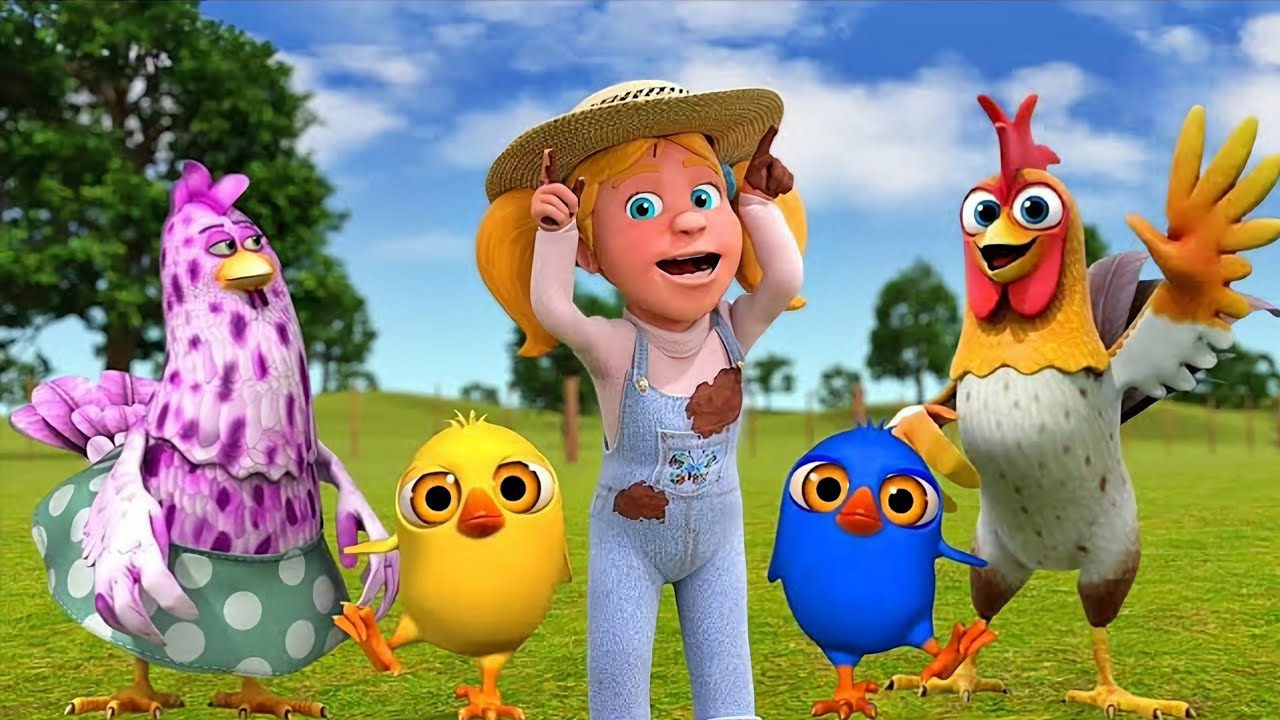 El Pollito pío 3d - el Toro y el Tractor de la Granja -el Pollito y el Tractor de la Granja