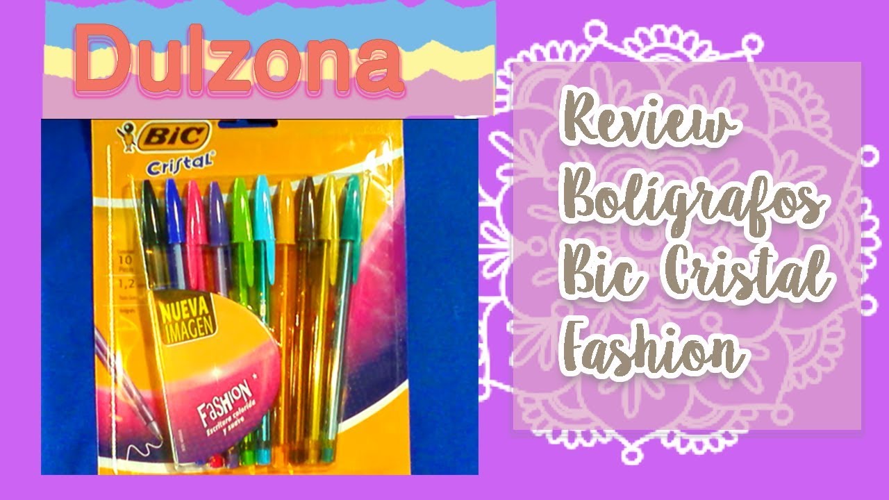 Probando bolígrafos BIC Cristal Fashion | Papelería Bonita
