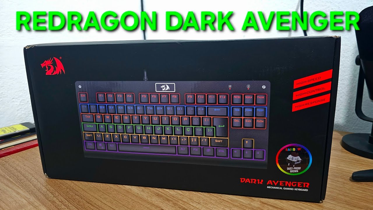 Teclado Mecânico REDRAGON DARK AVENGER | Unboxing e Primeiras Impressões