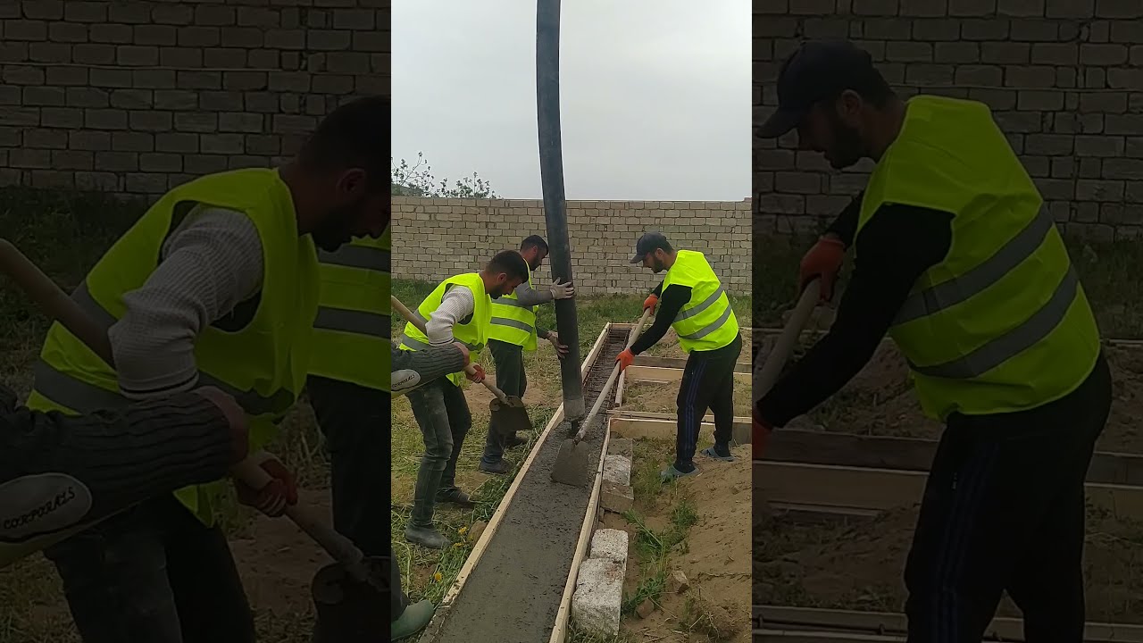 Daha növbəti bir Evin, Təməl betonun verdik!🏠 Ətraflı videoda izləyin