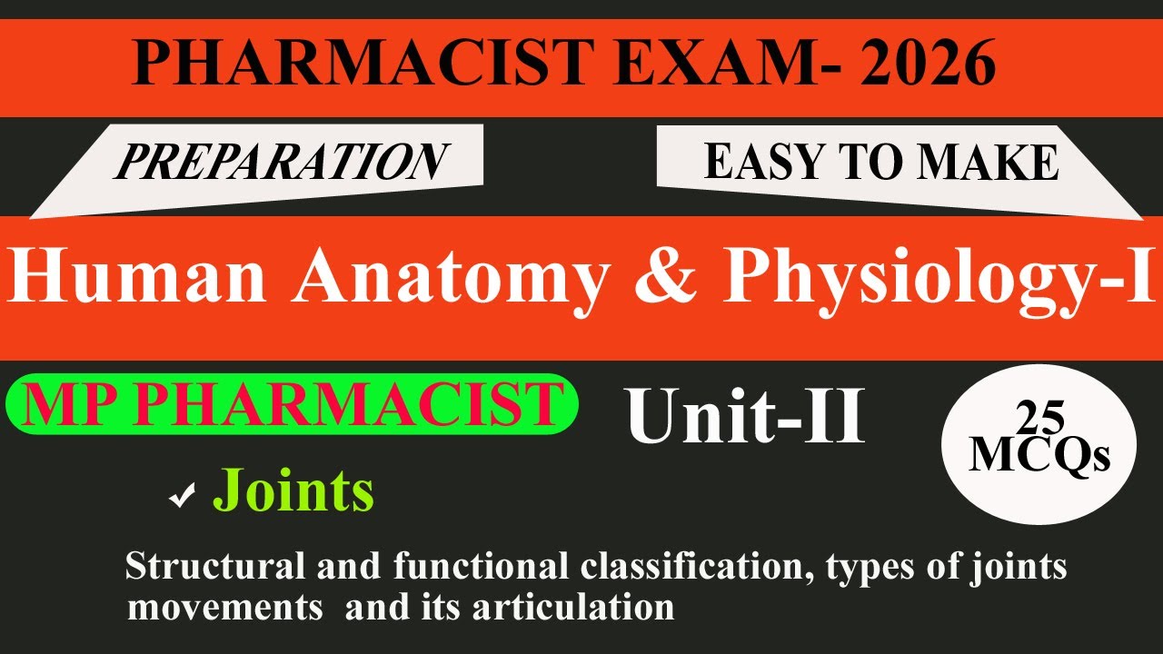 Structural & Functional Classification | Types of Joint Movements | Articulation | Government Exams