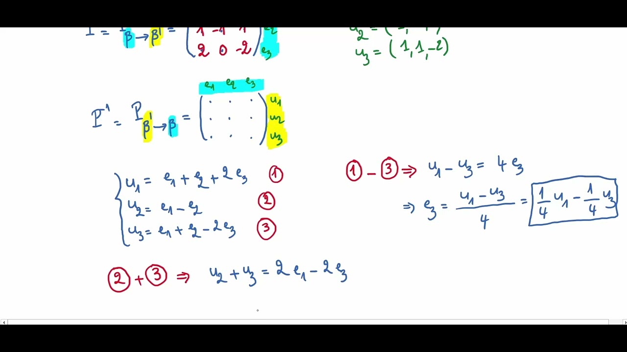 Exercice sur les matrices semblables - Partie 3