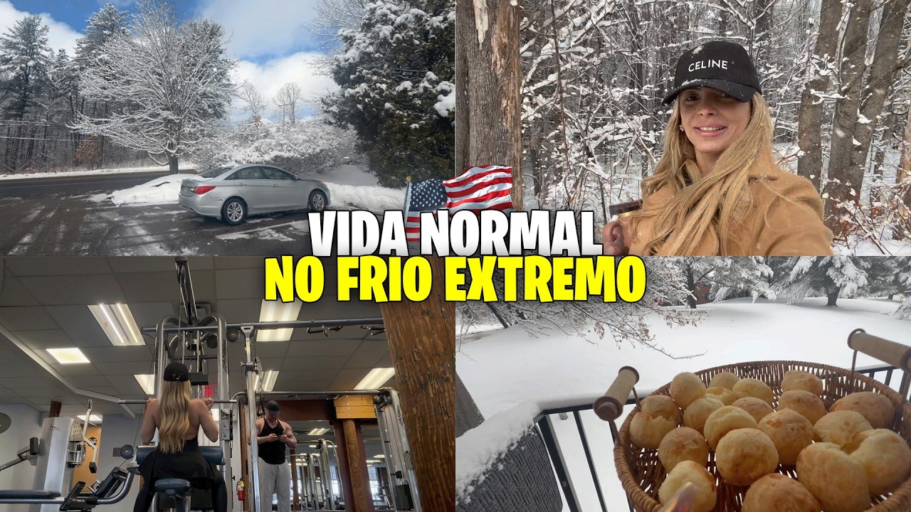 TENTANDO LEVAR A VIDA NORMAL NO FRIO EXTREMO DOS EUA ❄️ | FILHOS, LOJA E ACADEMIA