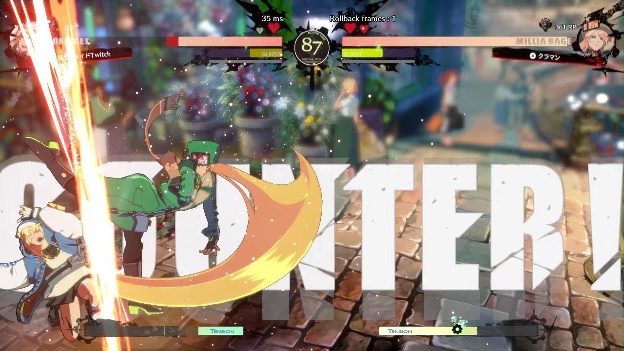 GGST　ミリアでランクマ　VSブリジット