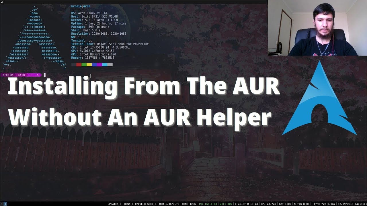 Installing From The AUR (Arch User Repository) - No AUR Helper