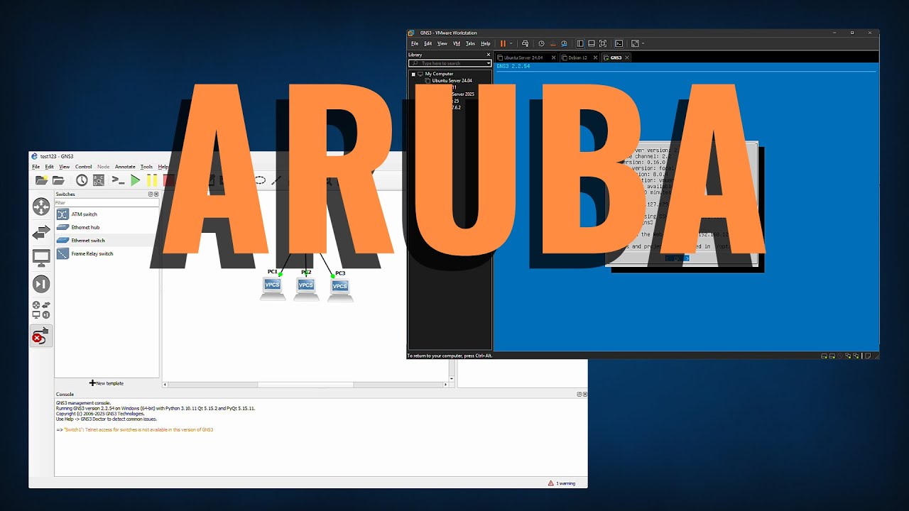 How to Install Aruba Switch Simulator in GNS3