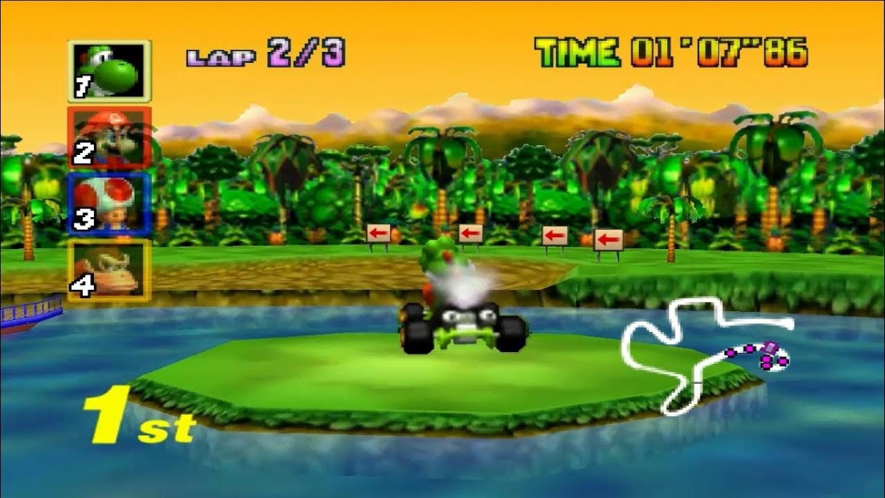 Mario Kart 64 - Yoshi - Special Cup 100cc (Nintendo 64)