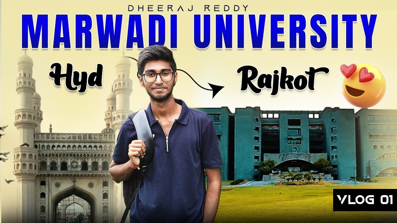 Move-In Day Vlog 🚂 | A New Life Begins at Marwadi University 🎓