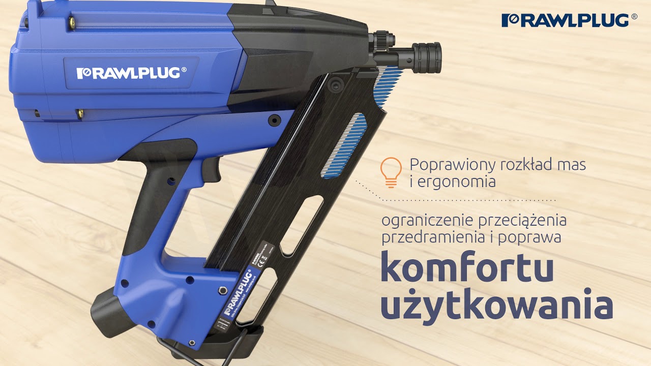 Nowa generacja gwoździarki gazowej do drewna Rawlplug R-WW90II