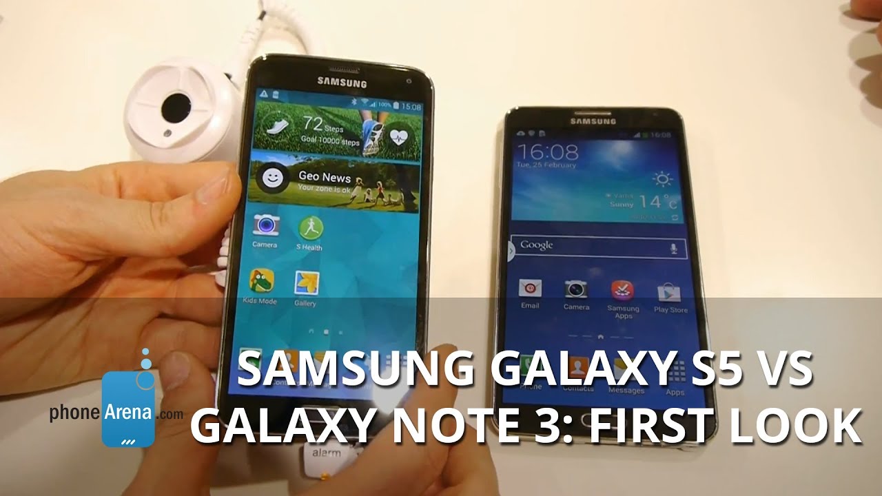 Samsung Galaxy S5 vs Galaxy Note 3: first look