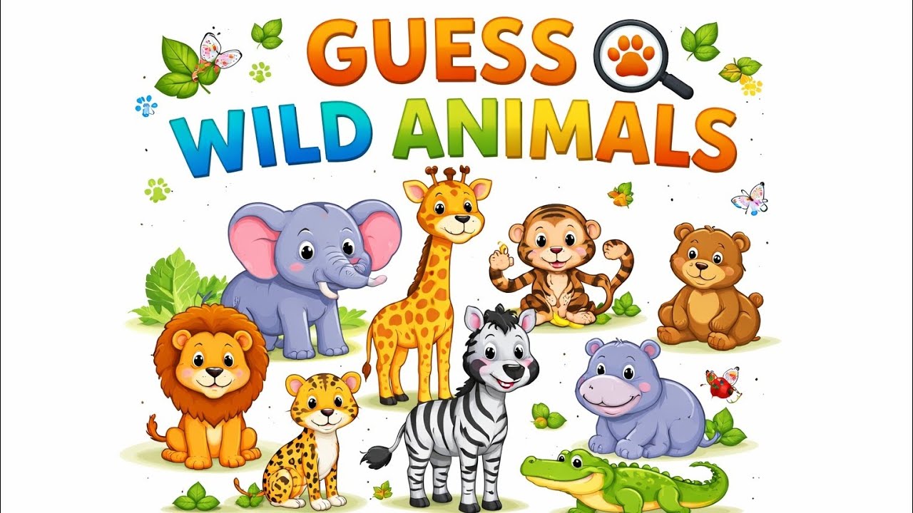 Can You Guess These Wild Animals? | Animal Quiz Game for Kids