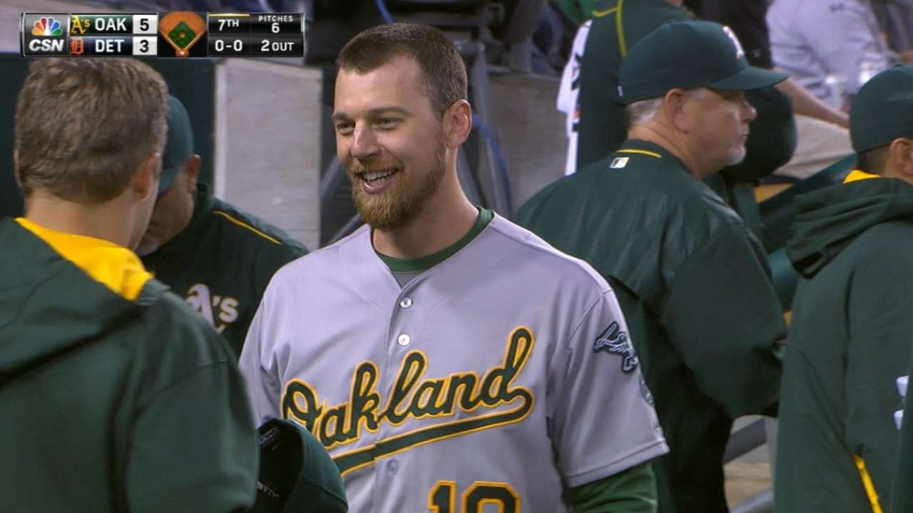 6/2/15: Zobrist's grand slam caps A's rally