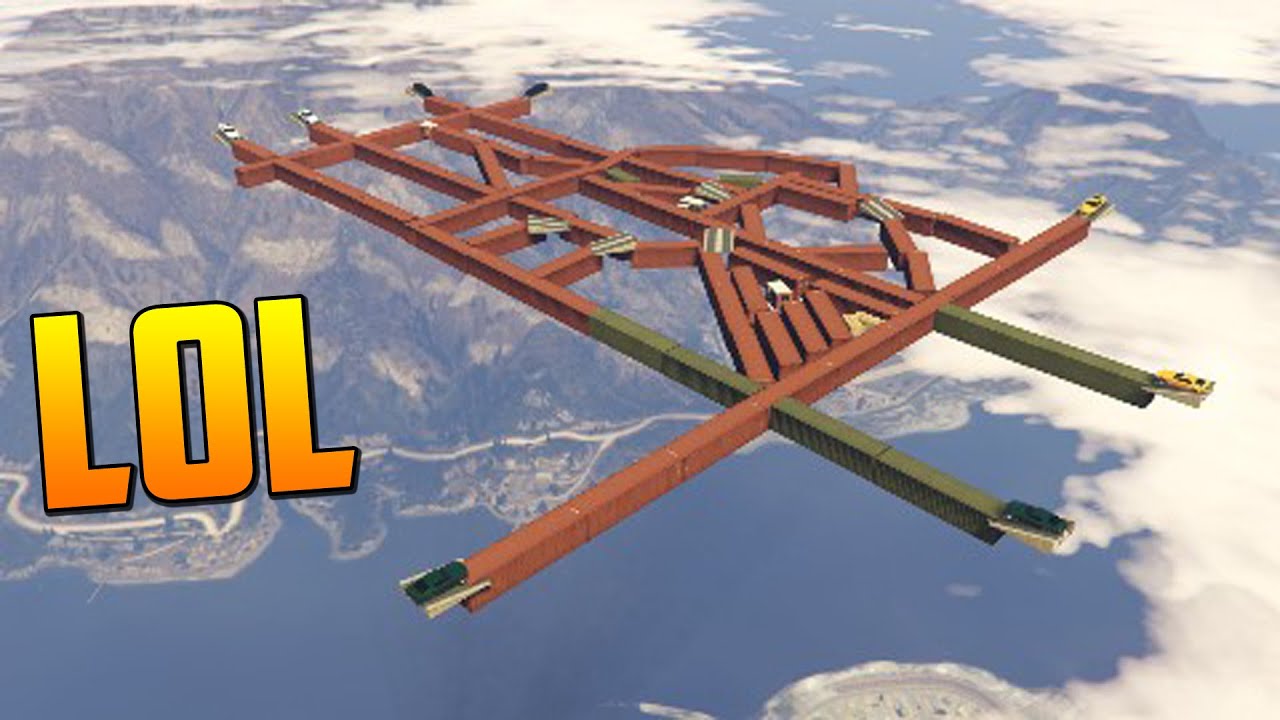 SI CAES PIERDES! SUPER DIFICIL!! - Gameplay GTA 5 Online Funny Moments (Carrera GTA V PS4)
