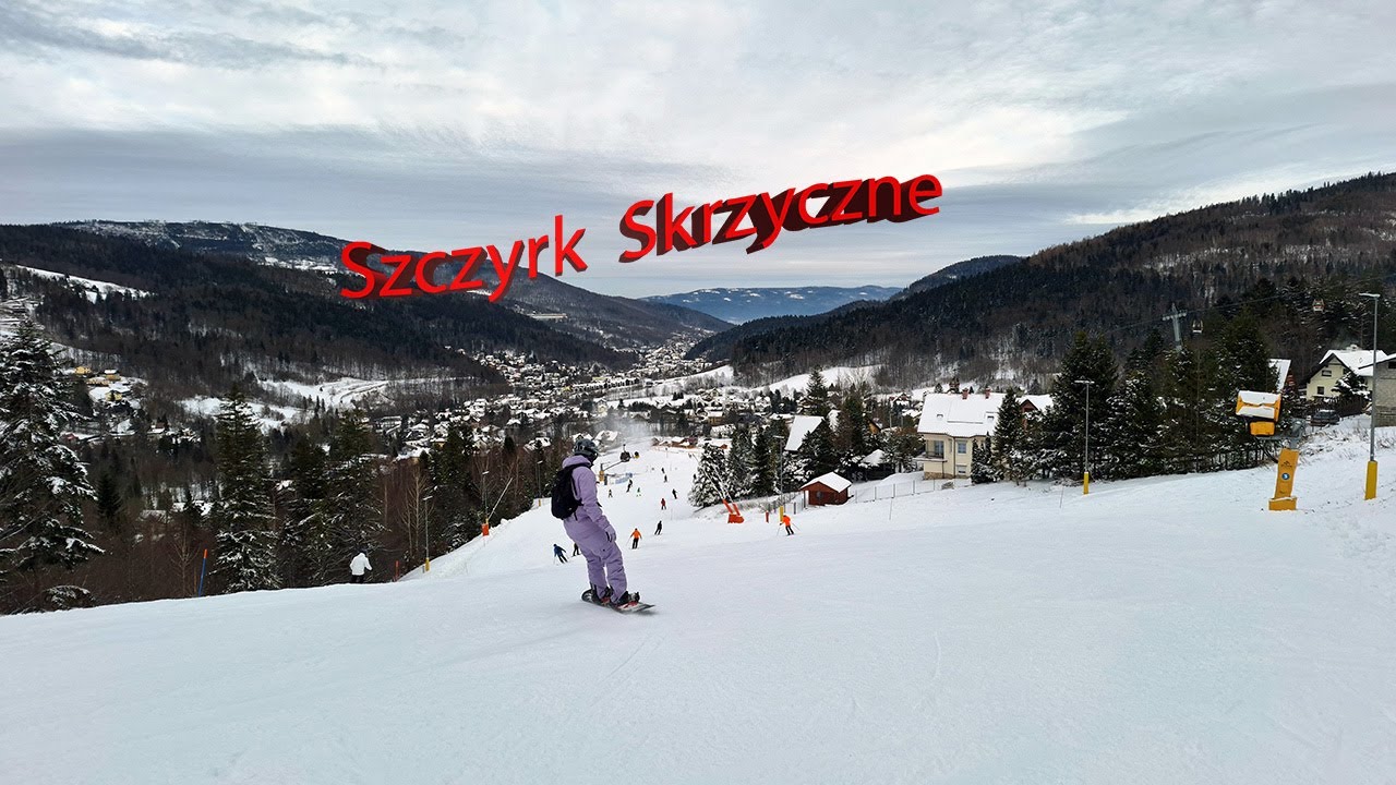 Szczyrk Skrzyczne Najdłuższa Trasa Narciarska 2024.r  🎿 GoPro 12.4K UHD
