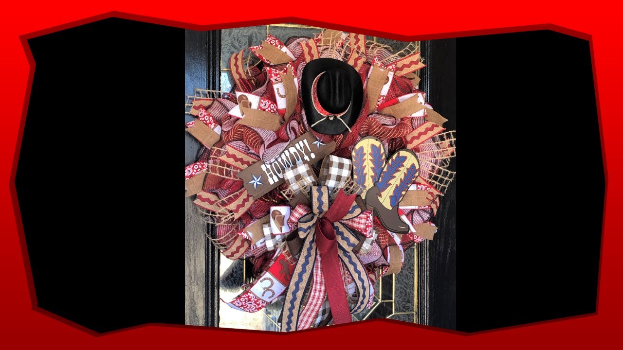 How to Cowboy Themed Wreath with Wreath Decor by Dawn