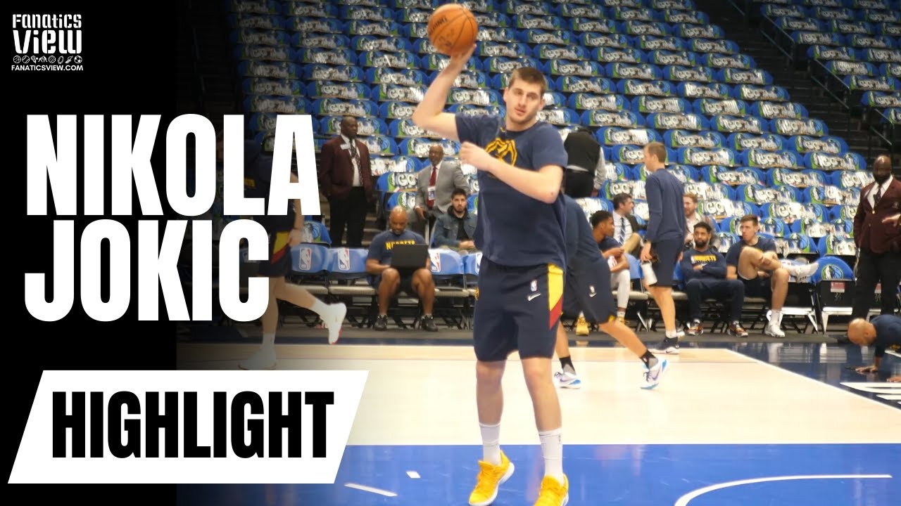 Nikola Jokic Works on Hook Shot, Mid-Range & 3-Pointers in Pre-Game Warm Up