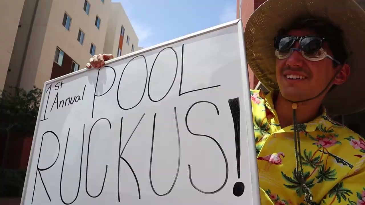 A Quiet College Pool Day Turned Into a Crazy POOL RUCKUS!