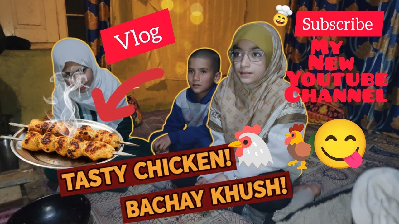 Vlog: #Village #Life, Ajj Chicken 🐔🐓 Ki Sekhen  (Tuj Maaz😋) Baniye ,Bacha Khush 😂 Subscribe My YTC🙏