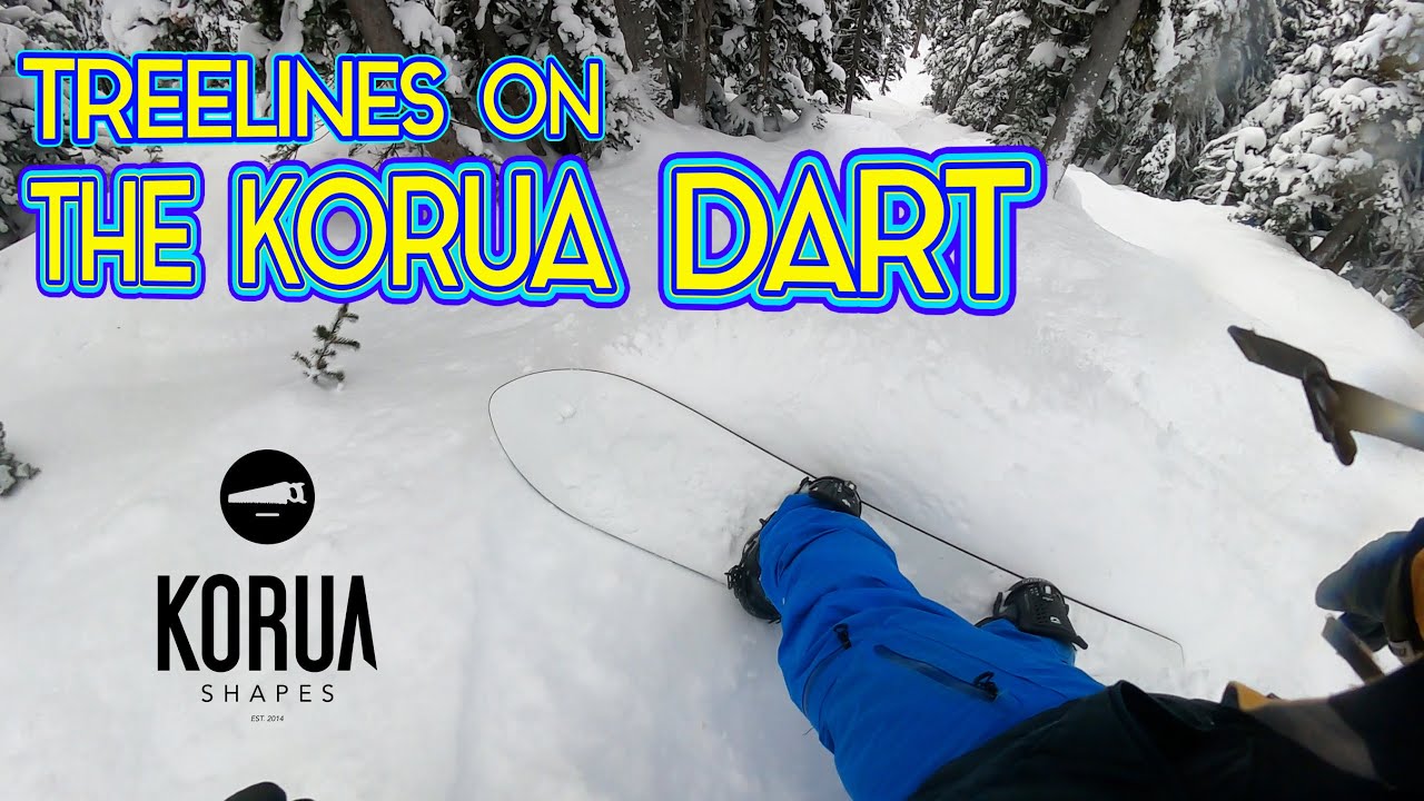 Powder Day Tree Lines on The Korua Dart 164