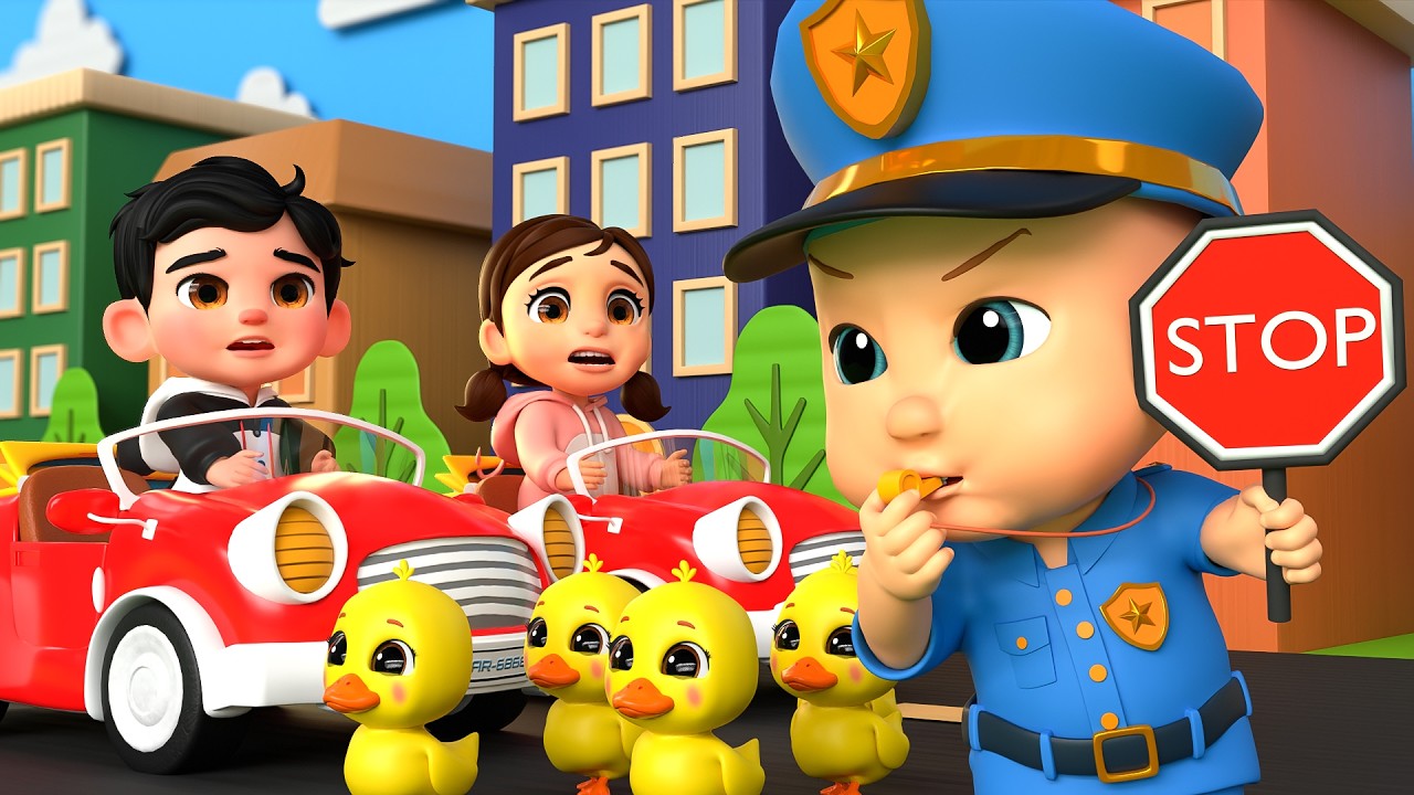 On joue avec les voitures de police ! Aider les autres, c'est gentil | Comptines pour enfants