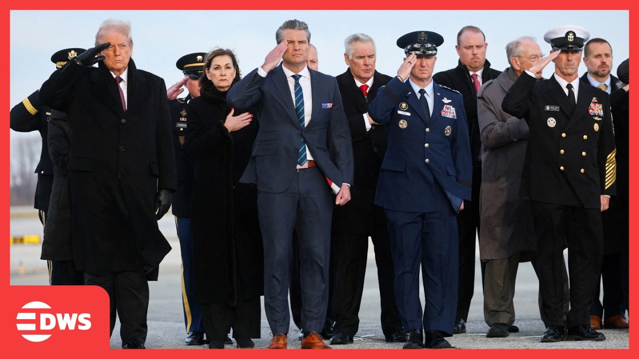 HISTORIC TRIBUTE: Trump Joins Military Leaders for Transfer of U.S. Personnel Killed in Syria | AC1Z