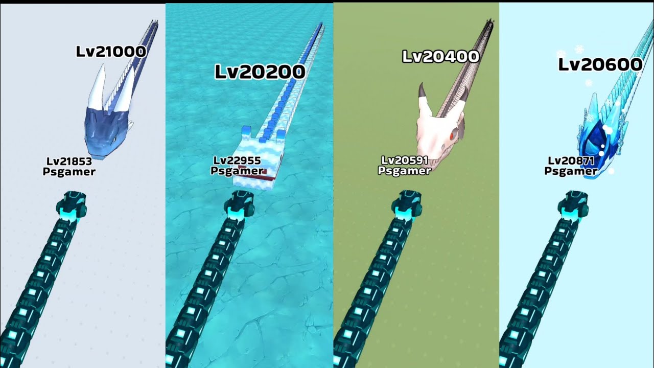🐍Snake Clash! Level 20200–20400 All Boss Fight | 999% Power Snake Battle🔥