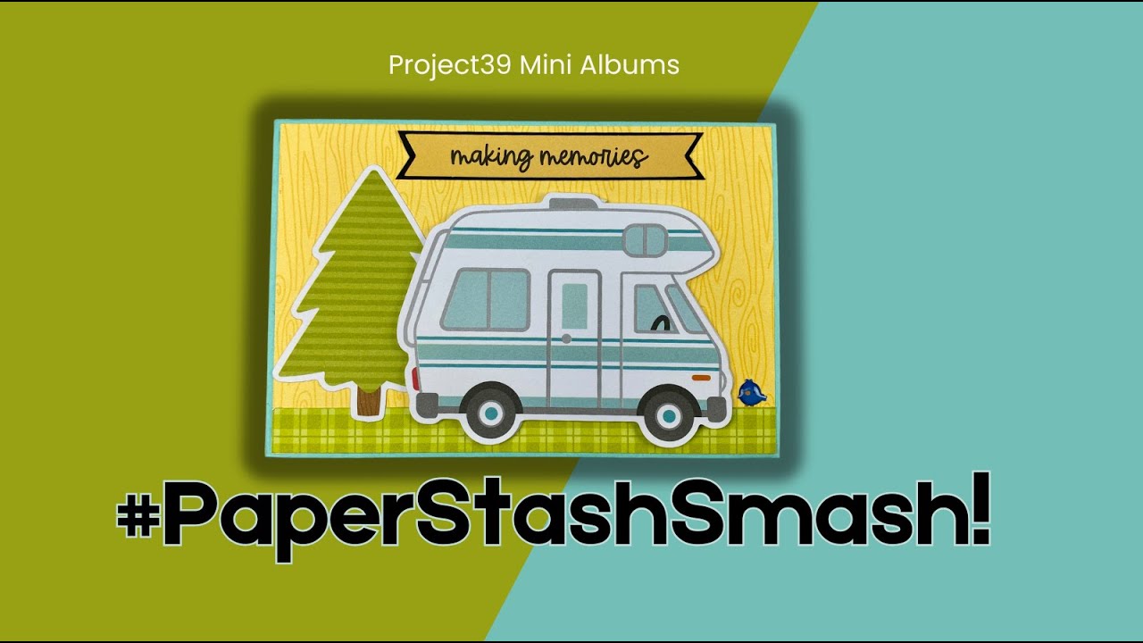 Mini Scrapbook Album using Paper Scraps  #Paperstashsmash