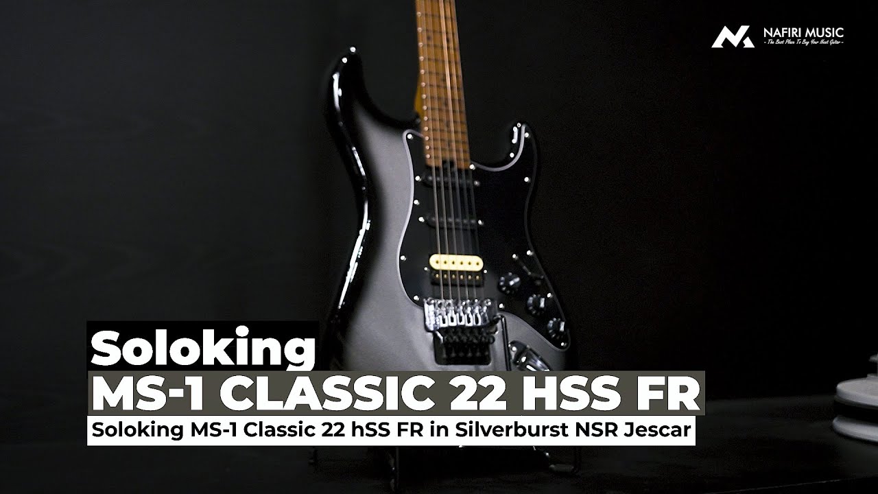 Soloking MS-1 Classic 22 HSS FR in Silverburst Nafiri Special Run with Jescar Frets