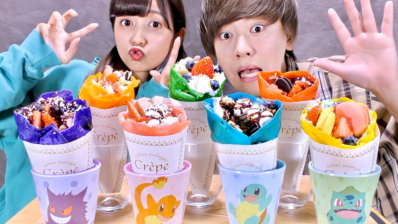 簡単!! 業務用クレープ焼き機でレインボークレープの作り方【プロ並み】〜Japanese rainbow crepe〜