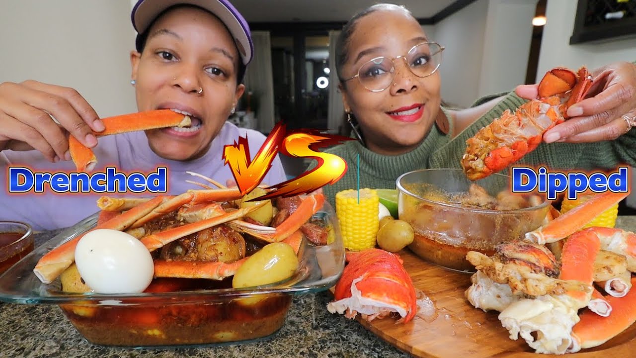 SEAFOOD BOIL MUKBANG DRENCHED VS. DIPPED