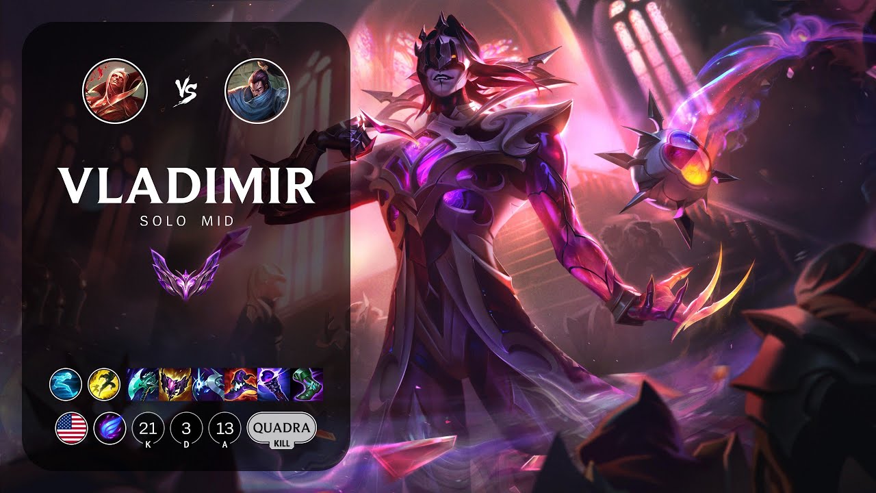 Vladimir Mid vs Yasuo - NA Master Patch 13.23