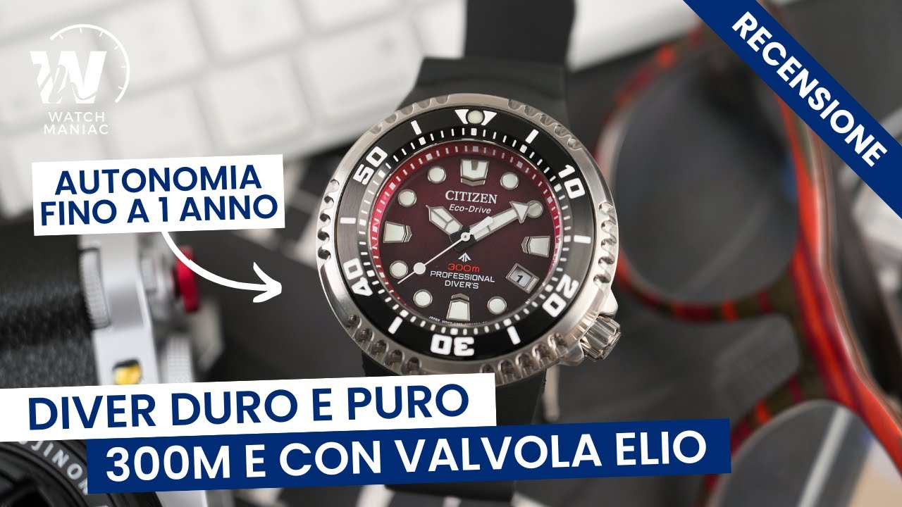 Citizen Promaster Eco Drive Professional Diver's 300m BN1024, recensione completa