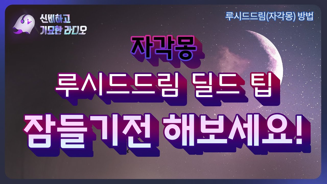 꿀팁! 자각몽, 루시드드림 딜드 하려면 자기전에 이렇게 해보세요! | 엠손MSONE