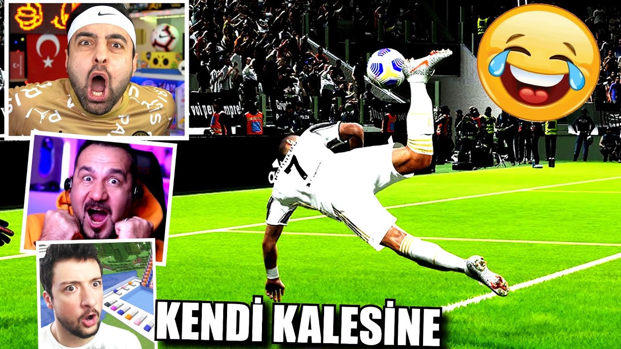 BU ÜÇLÜ ÇOK GÜÇLÜ ! KENDİ KALESİNE VOLE GOL ! EKİP PES 2021 !