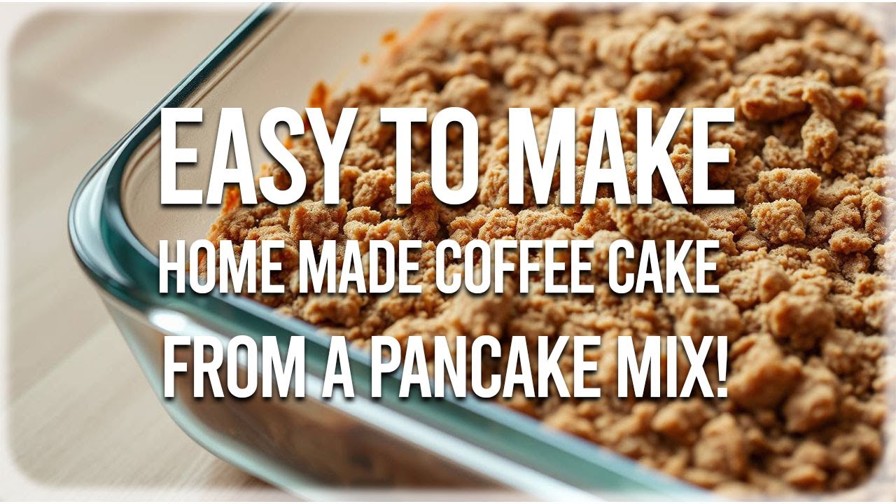 Easy Coffee Cake Using Pancake Mix! ☕🍰