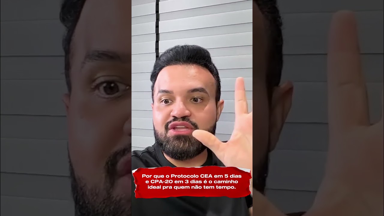 REVELADO: O SEGREDO do PROTOCOLO CEA em 5 dias para quem não TEM TEMPO! CONFIRA AQUI
