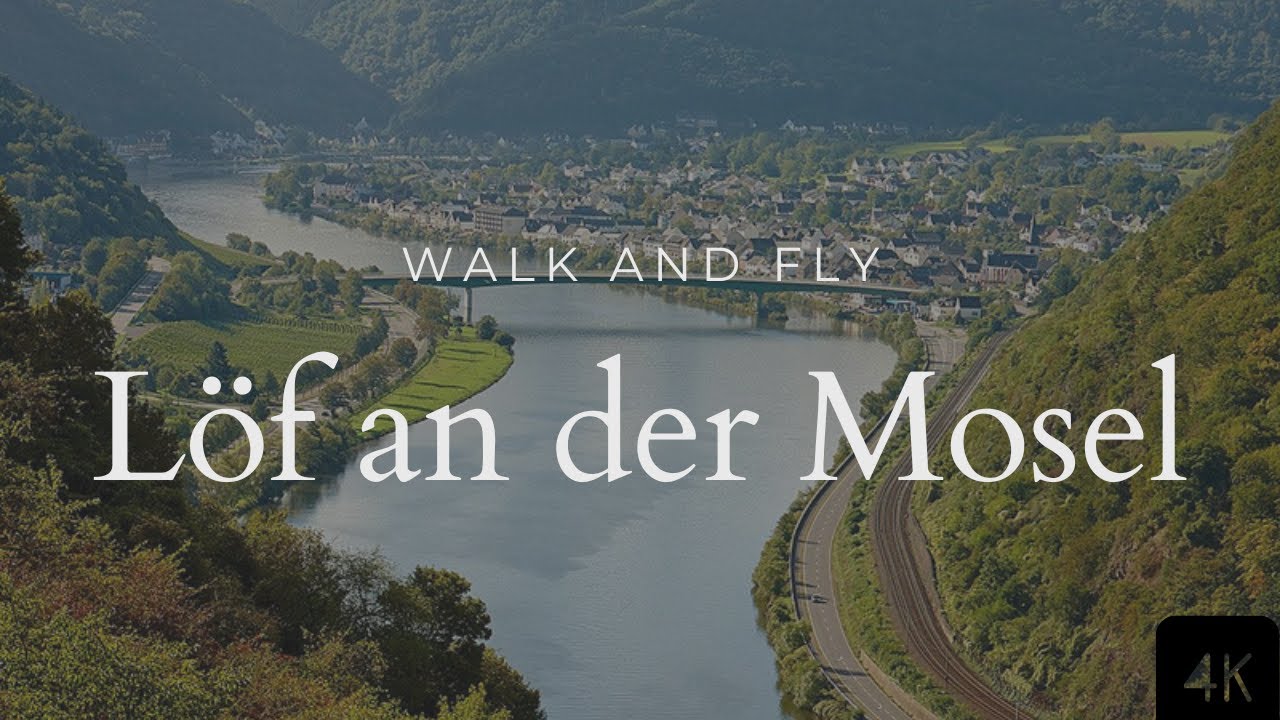 L&ouml;f an der Mosel Germany Drone Footage 4k | Walk&Fly