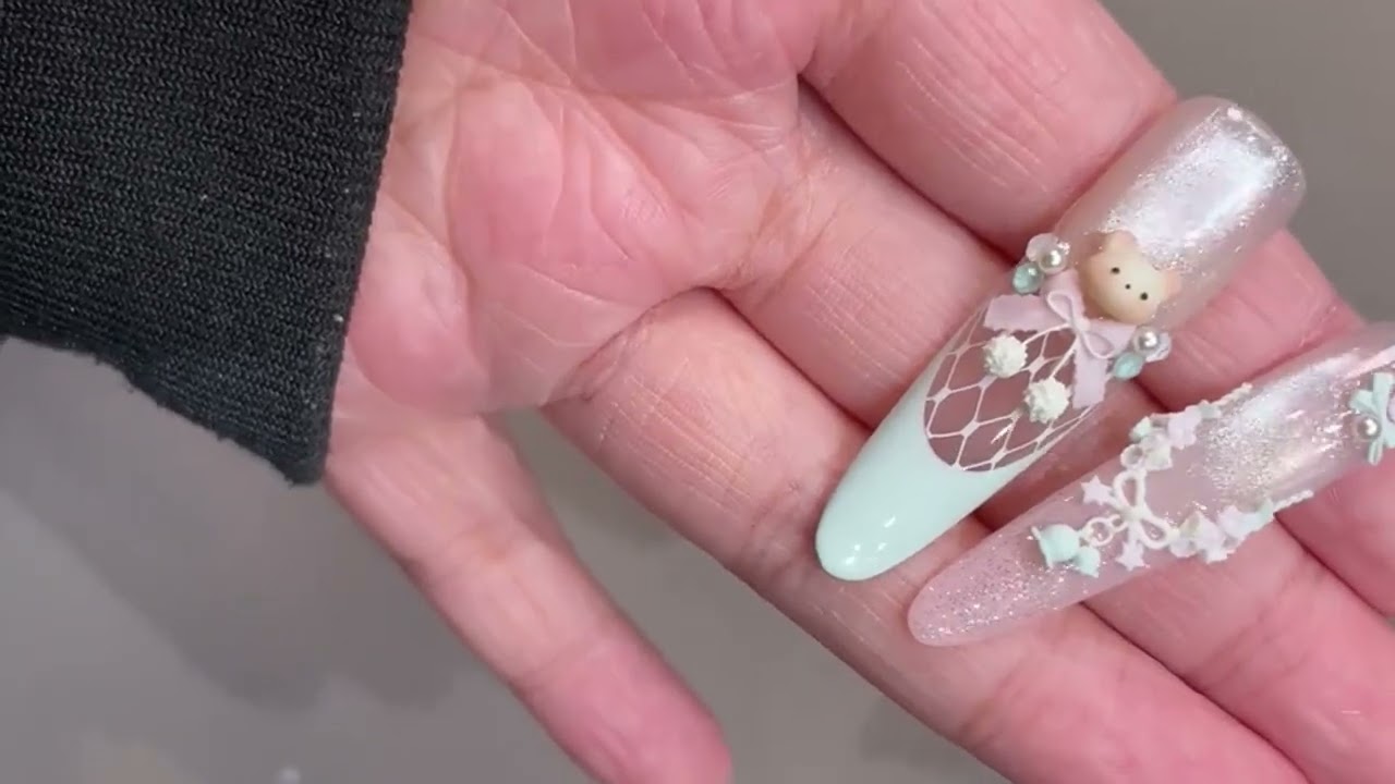 TOP BUNNY ACRYLIC NAIL DESIGNS YOU CAN DO AT HOME | Day 110