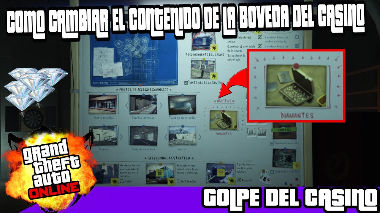 COMO CAMBIAR EL CONTENIDO DE LA BOVEDA DEL CASINO